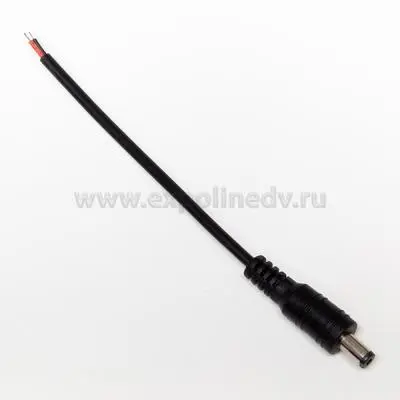 Выключатели, датчики, коннекторы коннектор 5,5 "папа" с проводом подключения 12v